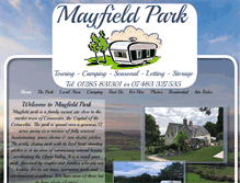 Tablet Screenshot of mayfieldpark.co.uk